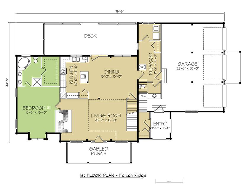 Falcon Ridge Log Home Floor Plan Log Homes of the South